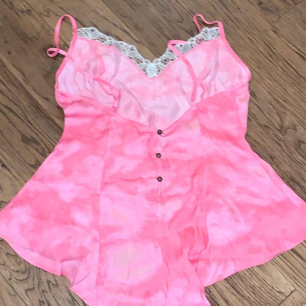 FREE PEOPLE Pink Spaghetti Strap Bodysuit top! - Picture 10 of 10